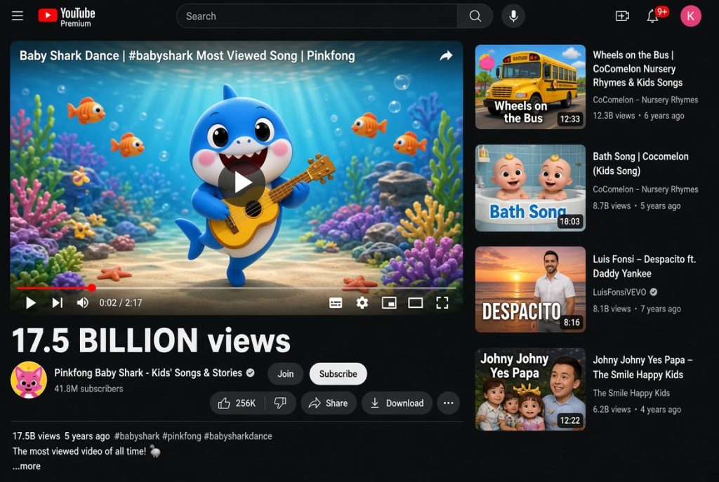 youtube videos with most views